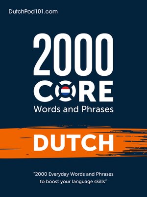 cover image of 2000 Core Words and Phrases: Dutch